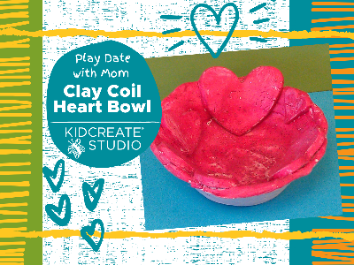 Play Date with Mom - Clay Coil Heart Bowl Workshop (2-6 Years)